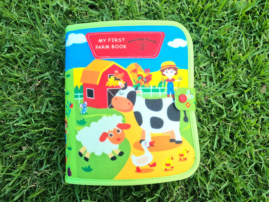 Montessori Toys Busy Board for Boys and Girls Educational and Sensory Learning Activity Book.