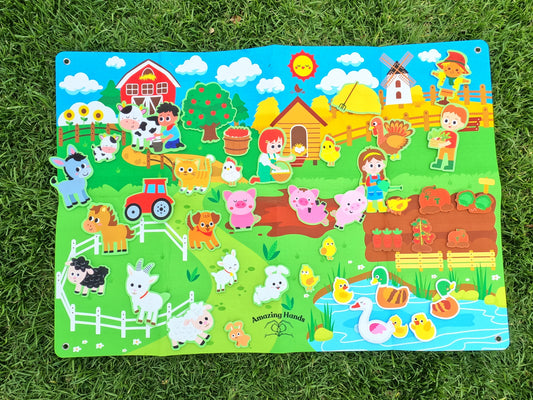 Learning Felt Board – Farm Theme Educational Play