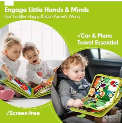 My First Farm Book Montessori Toys Busy Board for Boys and Girls Educational and Sensory Learning Activity Book.