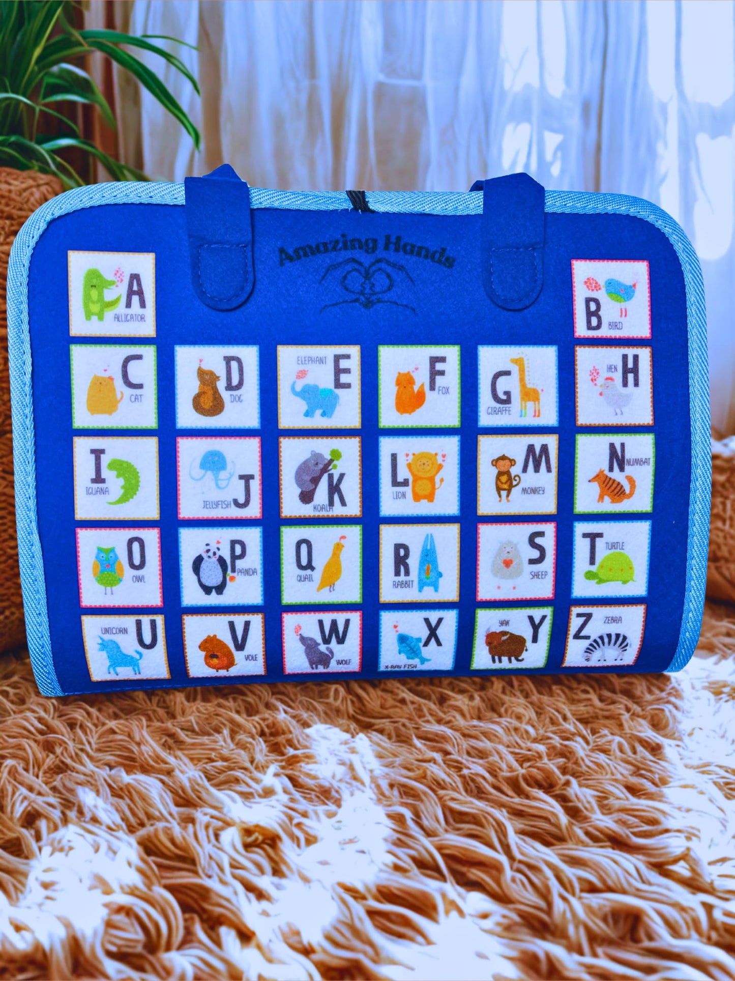 Montessori Felt Busy Book Toddler Sensory Educational Busy Board.