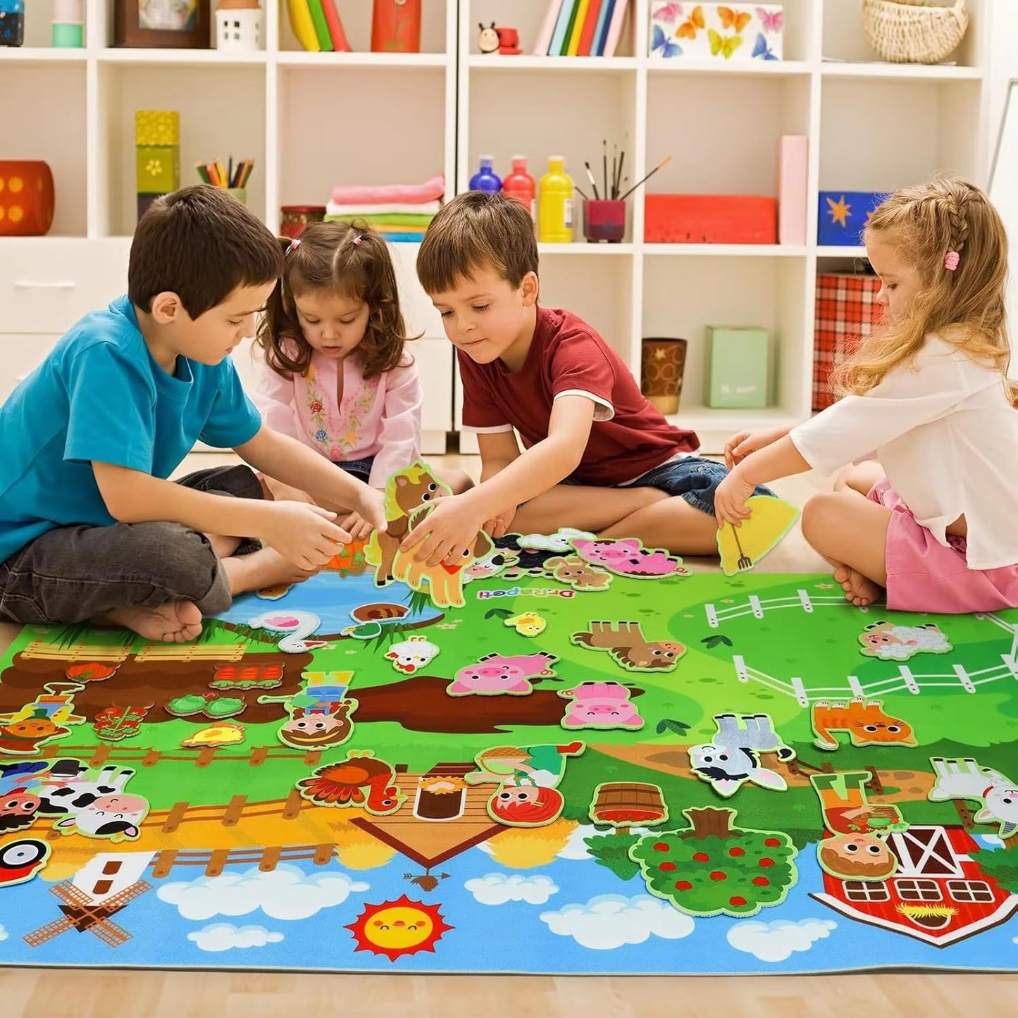 Learning Felt Board – Farm Theme Educational Play
