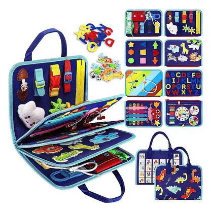 Montessori Felt Busy Book Toddler Sensory Educational Busy Board