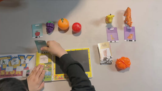 Educational Toddler Flash Card Toys with Talking/Card-Reader and LCD Writing/Drawing Features — Great for Early Learning, Speech Development, Sensory Play, and can be Useful for Autistic Children.